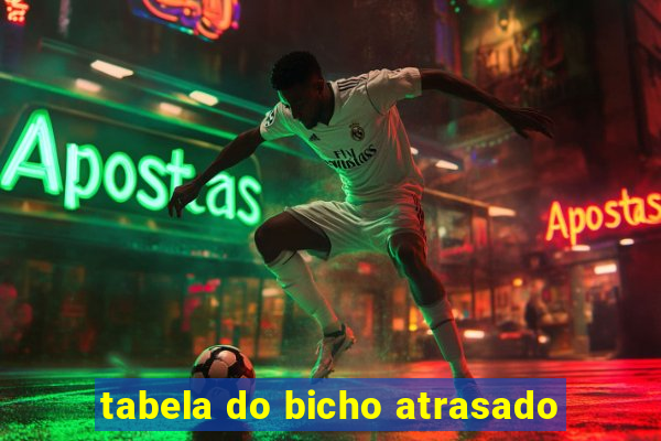 tabela do bicho atrasado